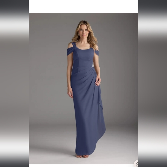 NWT Azazie Weitzman Stormy Mesh Dress - Picture 2 of 7